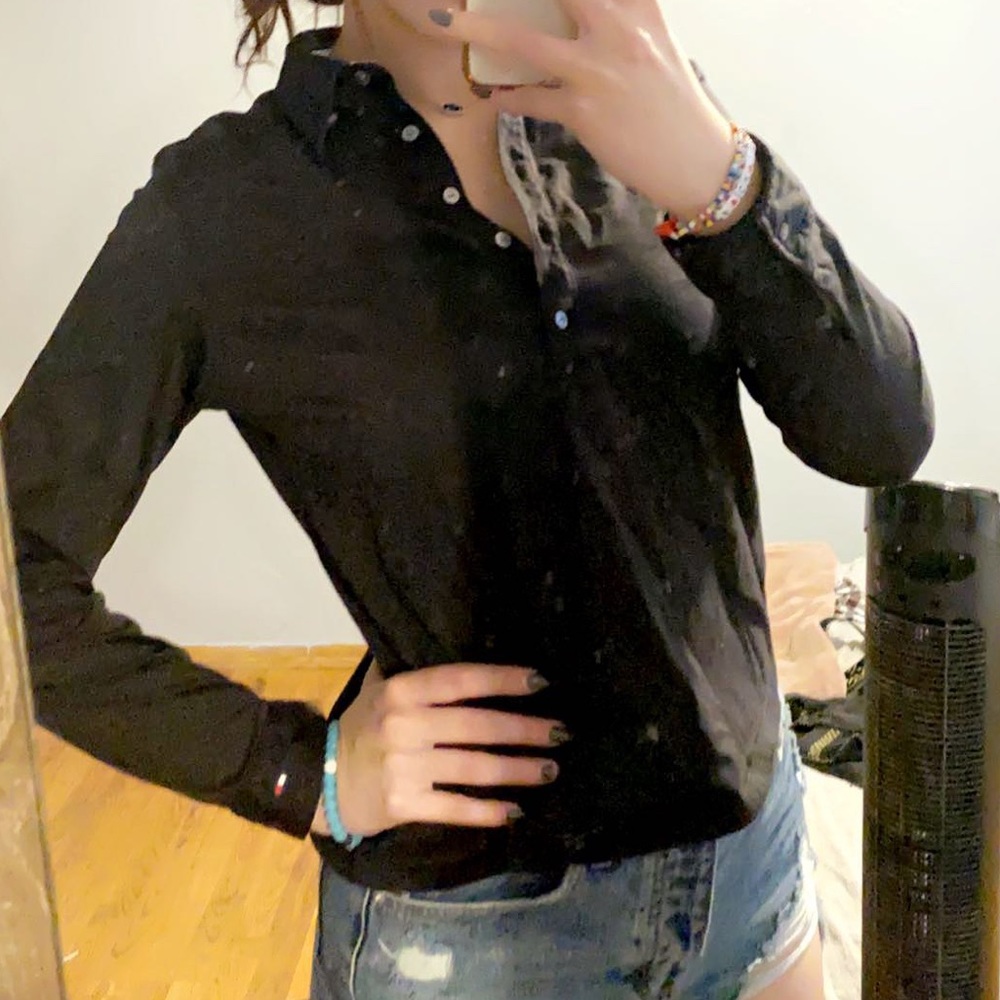 Black Long Sleeve Tommy Hilfiger Shirt